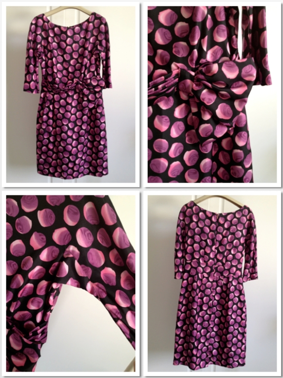 Jigsaw Purple spot dress